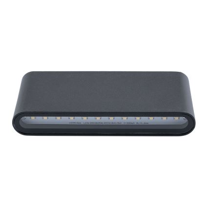 Светодиодный уличный настенный светильник FLOW LED/6W/230V IP54 черный