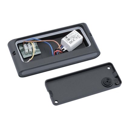 Светодиодный уличный настенный светильник FLOW LED/6W/230V IP54 черный
