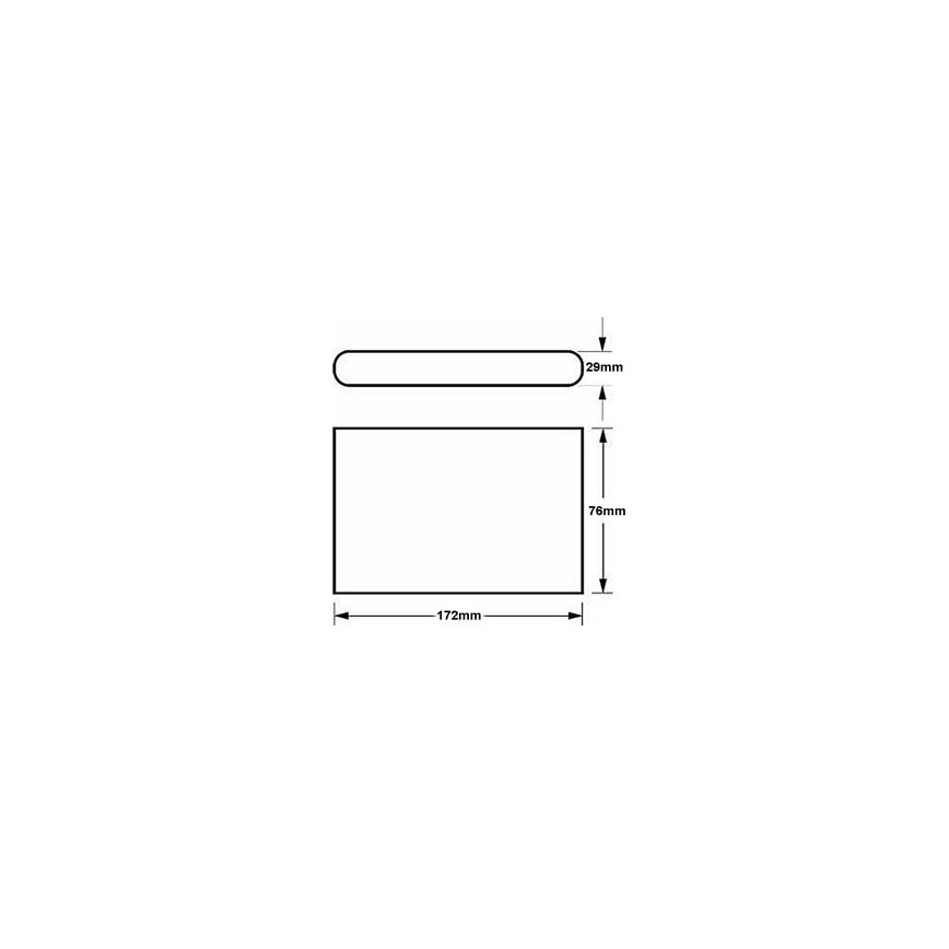 Светодиодный уличный настенный светильник FLOW LED/6W/230V IP54 черный