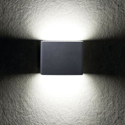 Светодиодный уличный настенный светильник GARTO LED/8W/230V графит