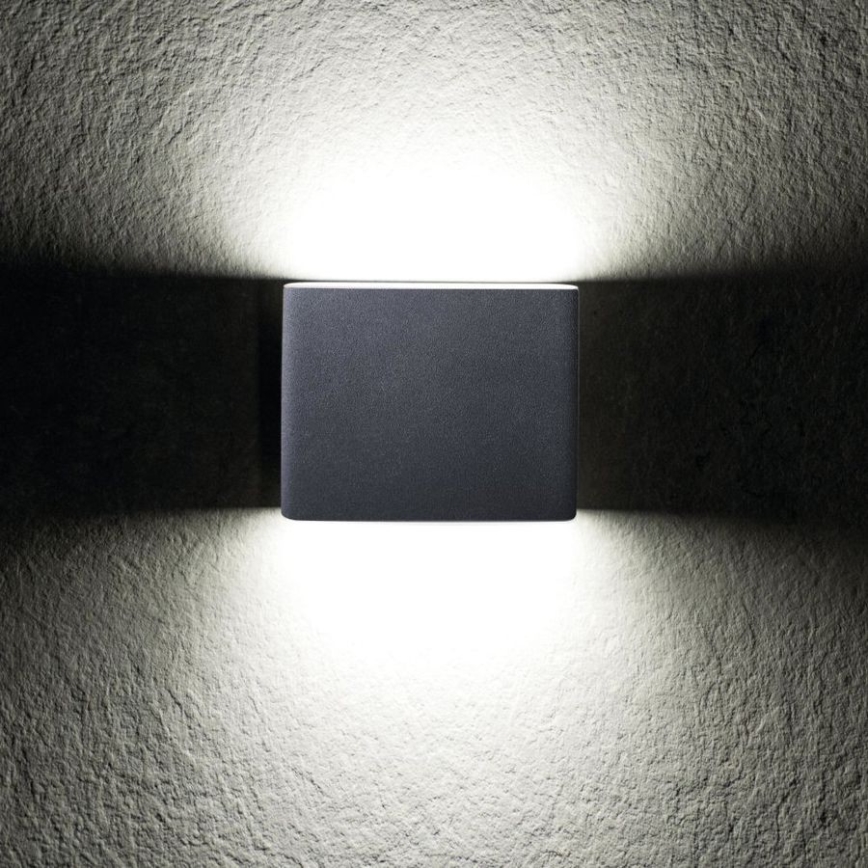 Светодиодный уличный настенный светильник GARTO LED/8W/230V графит