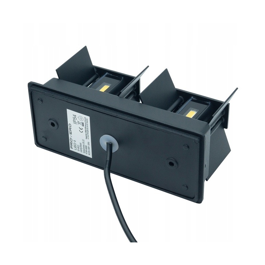 Светодиодный уличный настенный светильник LED/12W/230V IP54 черная