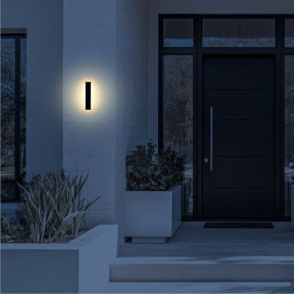 Светодиодный уличный настенный светильник WOW LED/10 Вт/230 В 3000/4000/6500 К 30 см IP54 черный