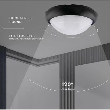 Светодиодный уличный потолочный светильник LED/12W/230V IP54