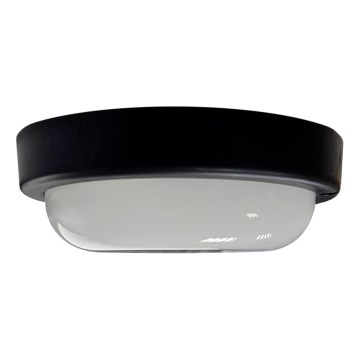 Светодиодный уличный потолочный светильник LED/8W/230V 4200K Ø 14 см IP64 черный