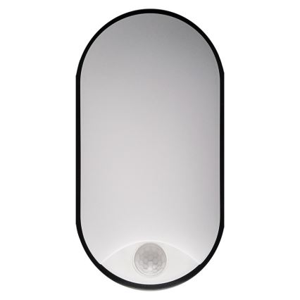 Светодиодный уличный потолочный светильник с датчиком LED/14W/230V IP54 черный