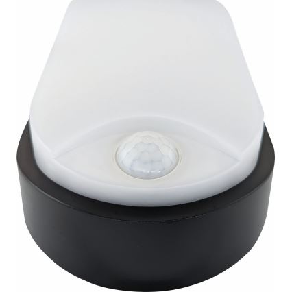 Светодиодный уличный потолочный светильник с датчиком LED/14W/230V IP54 черный