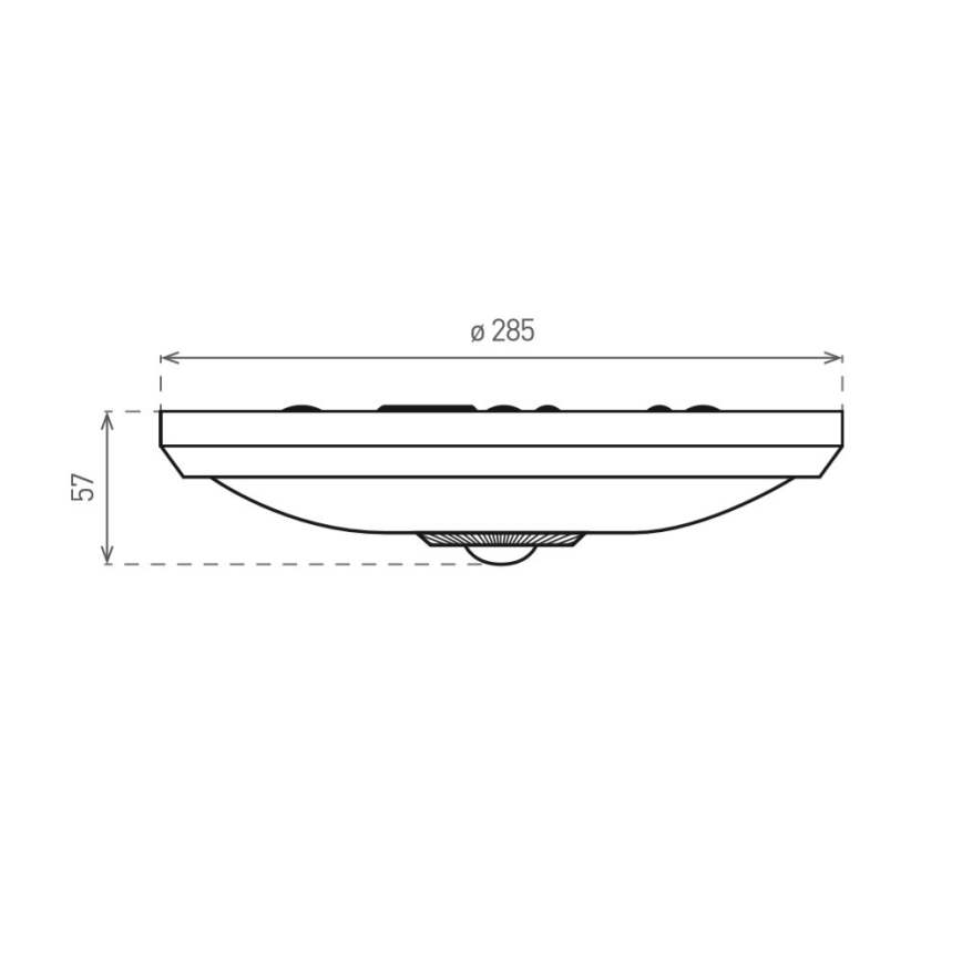Светодиодный уличный потолочный светильник с датчиком PIR LED/16W/230V IP54