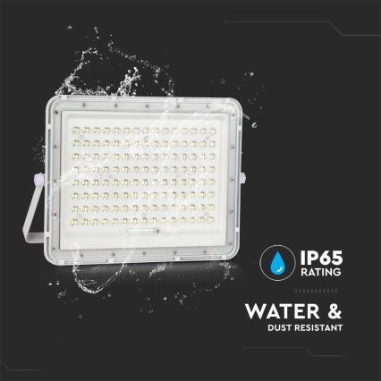 Светодиодный уличный прожектор на солнечной батарее LED/20W/3,2V 6400K белый IP65 + дистанционное управление