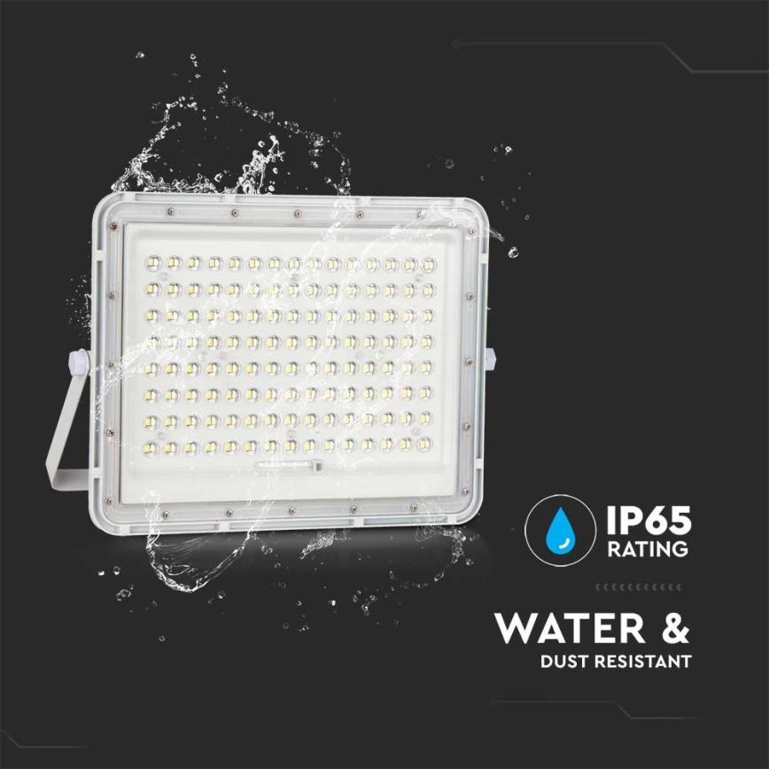 Светодиодный уличный прожектор на солнечной батарее LED/20W/3,2V 6400K белый IP65 + дистанционное управление