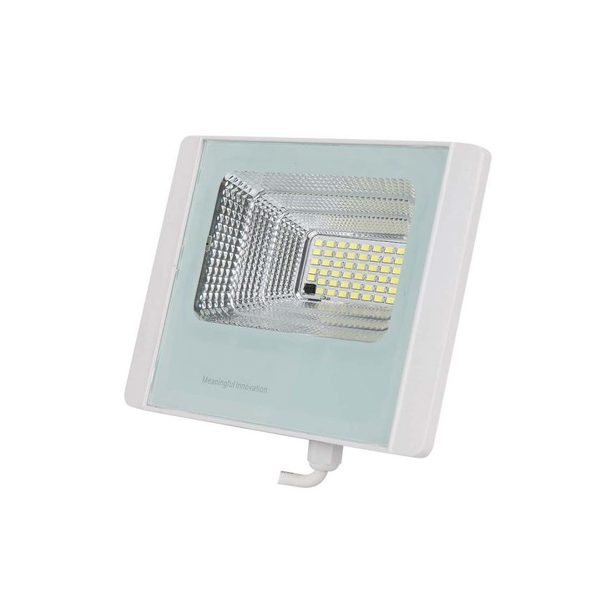 Светодиодный уличный прожектор на солнечной батарее LED/20W/3,2V IP65 4000K + дистанционное управление