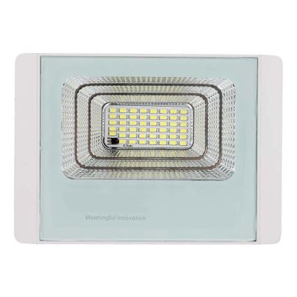 Светодиодный уличный прожектор на солнечной батарее LED/20W/3,2V IP65 6400K + дистанционное управление