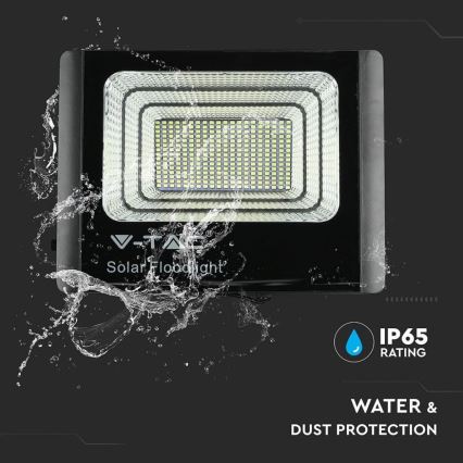 Светодиодный уличный прожектор на солнечной батарее LED/40W/10V IP65 6000K + дистанционное управление