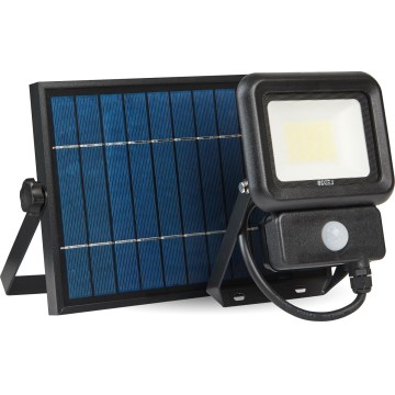 Светодиодный уличный прожектор на солнечной батарее с датчиком LED/20W/3,7V 6500K IP65