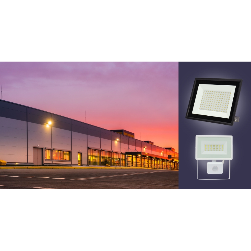 Светодиодный уличный прожектор NOCTIS LUX 3 LED/50W/230V 6000K IP65 черный
