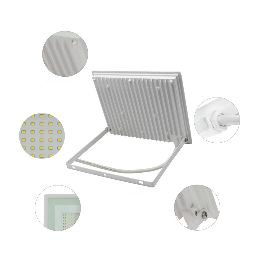 Светодиодный уличный прожектор NOCTIS LUX 3 LED/50W/230V IP65 белый