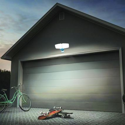 Светодиодный уличный прожектор с датчиком LED/24W/230V 3000/4000/6000K IP54 антрацит