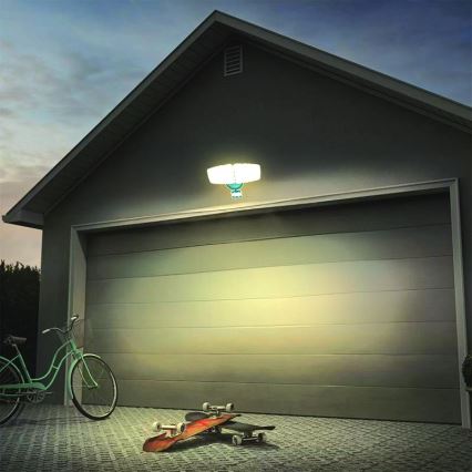 Светодиодный уличный прожектор с датчиком LED/24W/230V 3000/4000/6000K IP54 антрацит