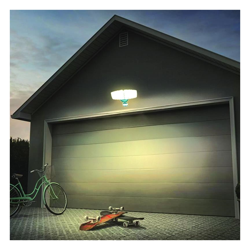 Светодиодный уличный прожектор с датчиком LED/24W/230V 3000/4000/6000K IP54 антрацит