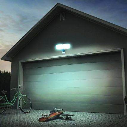 Светодиодный уличный прожектор с датчиком LED/24W/230V 3000/4000/6000K IP54 антрацит
