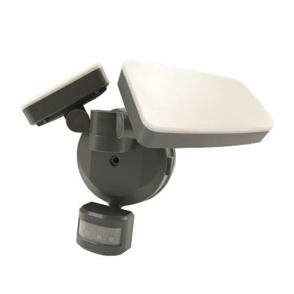 Светодиодный уличный прожектор с датчиком LED/24W/230V 3000/4000/6000K IP54 антрацит