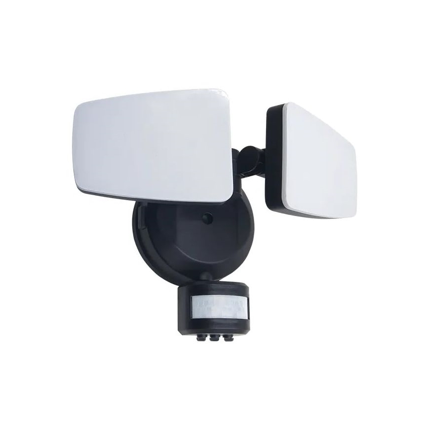 Светодиодный уличный прожектор с датчиком LED/24W/230V 3000/4000/6000K IP54 черный