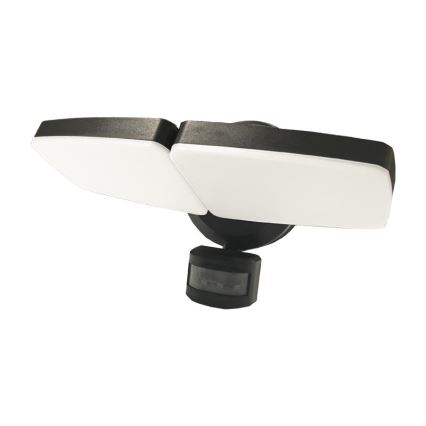 Светодиодный уличный прожектор с датчиком LED/24W/230V 3000/4000/6000K IP54 черный