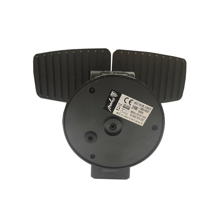 Светодиодный уличный прожектор с датчиком LED/24W/230V 3000/4000/6000K IP54 черный