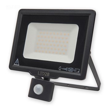 Светодиодный уличный прожектор с датчиком LED/50W/230V 6500K IP44
