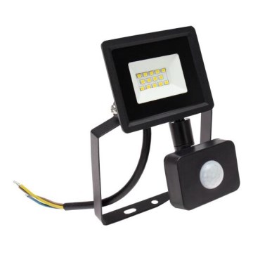 Светодиодный уличный прожектор с датчиком NOCTIS LUX 3 LED/10W/230V 4000K IP44 черный