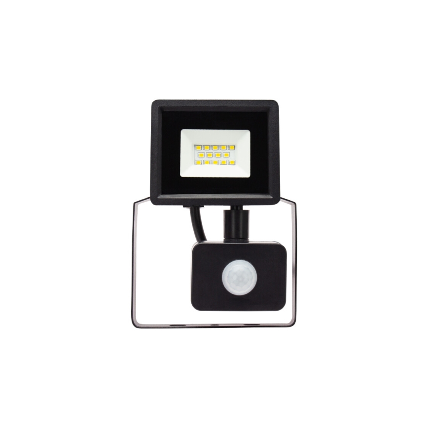 Светодиодный уличный прожектор с датчиком NOCTIS LUX 3 LED/10W/230V 4000K IP44 черный