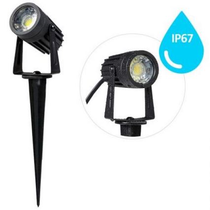 Светодиодный уличный светильник LED/3W/230V 4000K IP67 черный