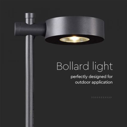 Светодиодный уличный светильник LED/7W/230V 3000K IP65 чёрный