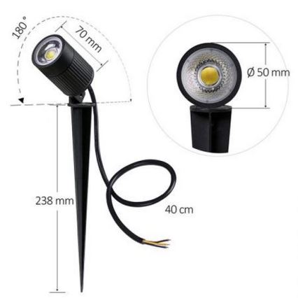 Светодиодный уличный светильник LED/7W/85-264V IP67