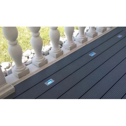 Светодиодный уличный встроенный светильник EASY CONNECT LED/2W/230V синий IP67 прямоугольный