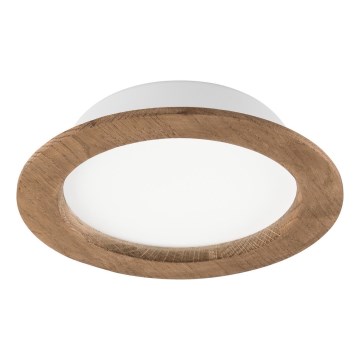 Светодиодный встраиваемый светильник WOODY SPOT LED/16,5 Вт/230 В 4000K орех Ø 18,5 см