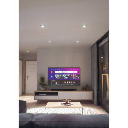 Nanoleaf - Светодиодный встроенный RGBW-светильник с регулированием яркости ESSENTIALS LED/6W/230V 2700-6500K CRI 90 Wi-Fi