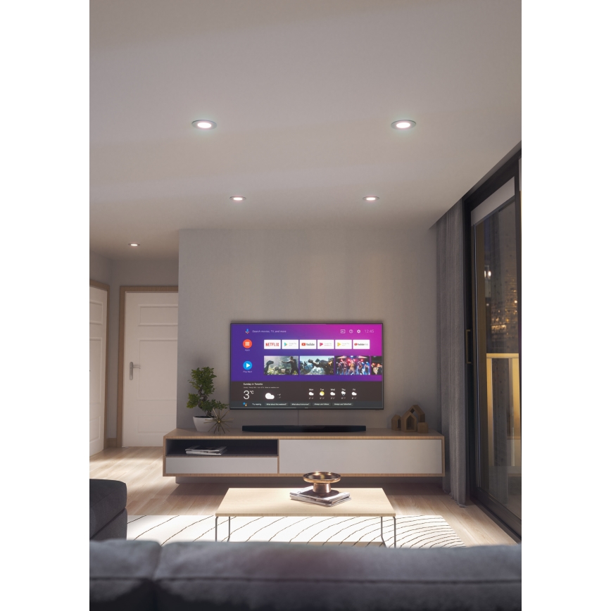 Nanoleaf - Светодиодный встроенный RGBW-светильник с регулированием яркости ESSENTIALS LED/6W/230V 2700-6500K CRI 90 Wi-Fi