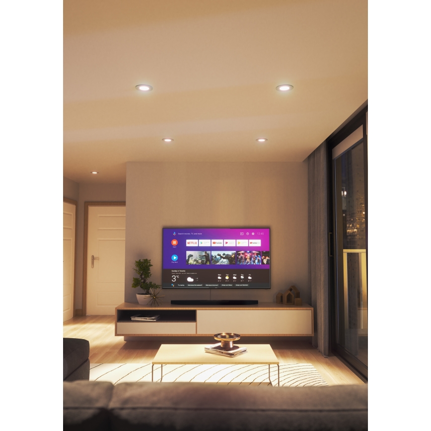 Nanoleaf - Светодиодный встроенный RGBW-светильник с регулированием яркости ESSENTIALS LED/6W/230V 2700-6500K CRI 90 Wi-Fi