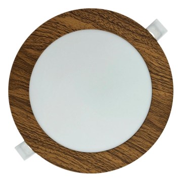 Светодиодный встроенный светильник CIRCLE LED/12W/230V 4200K диаметр 16,7 см коричневый