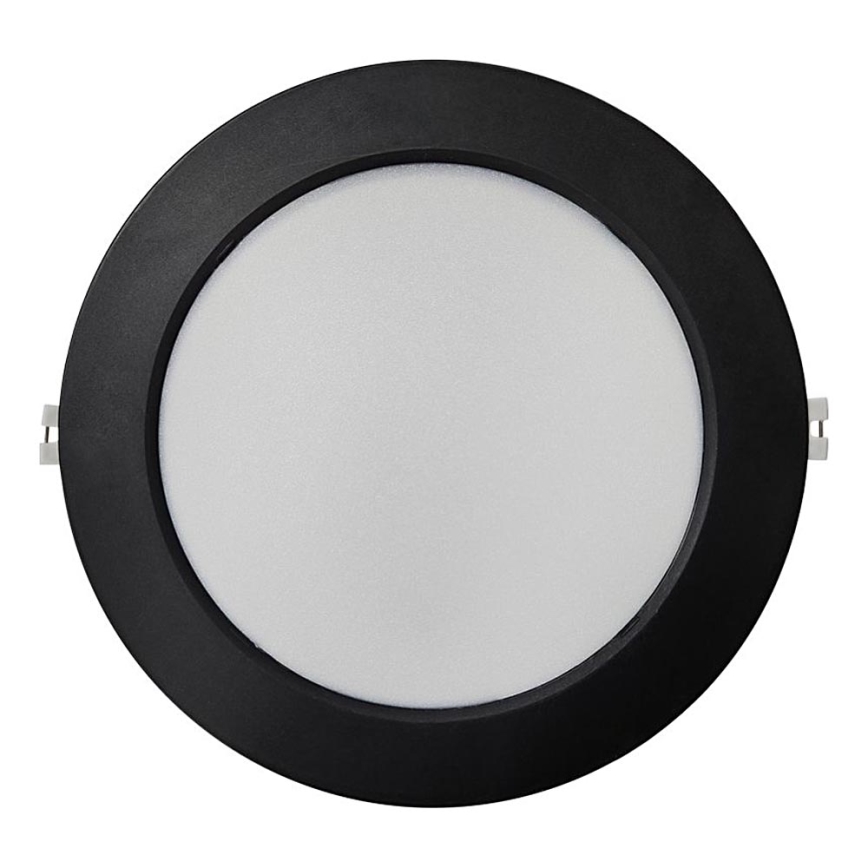 Светодиодный встроенный светильник CIRCLE LED/18W/230V 4000K диаметр 22 см черный
