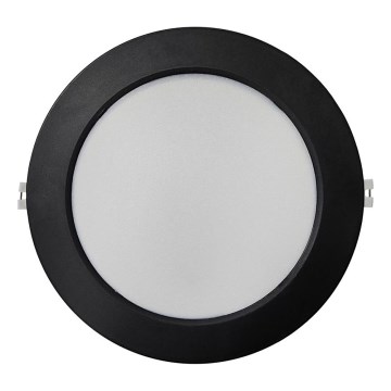 Светодиодный встроенный светильник CIRCLE LED/18W/230V 4000K диаметр 22 см черный