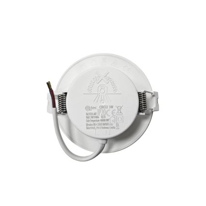 Светодиодный встроенный светильник CIRCLE LED/3W/230V 4000K диаметр 9 см белый