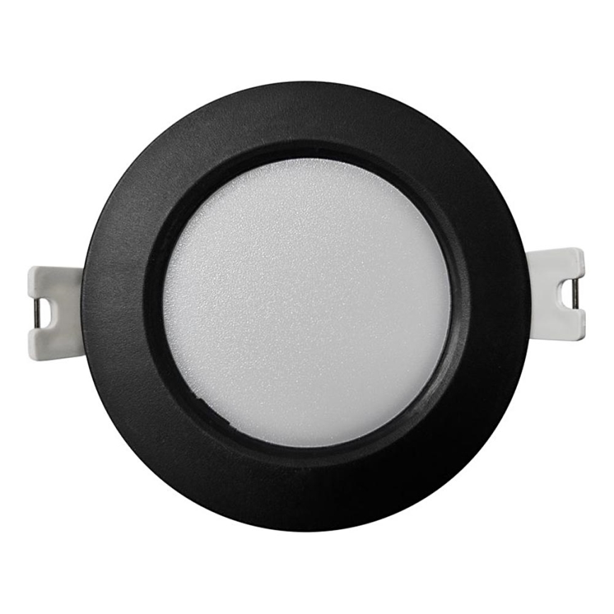 Светодиодный встроенный светильник CIRCLE LED/3W/230V 4000K диаметр 9 см черный