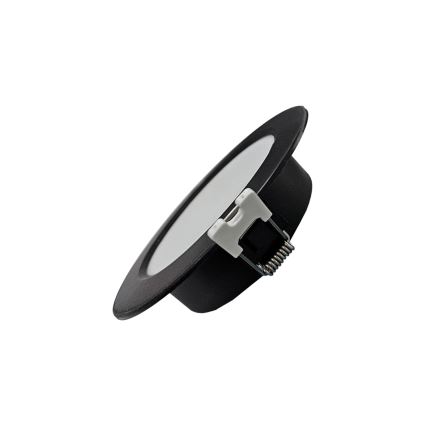 Светодиодный встроенный светильник CIRCLE LED/3W/230V 4000K диаметр 9 см черный