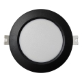 Светодиодный встроенный светильник CIRCLE LED/6W/230V 4000K диаметр 12 см черный