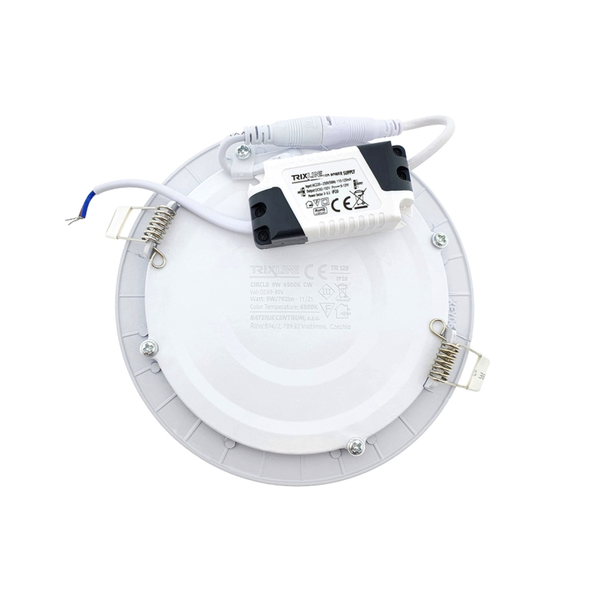 Светодиодный встроенный светильник CIRCLE LED/9W/230V 6500K диаметр 14,5 см белый