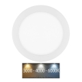Светодиодный встроенный светильник для ванной комнаты LADA LED/12W/230V 3000/4000/6000K диаметр 17 см IP44 белый