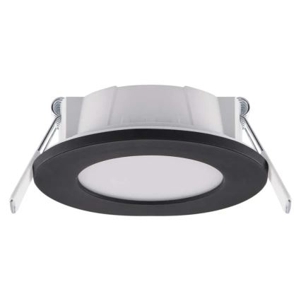 Светодиодный встроенный светильник для ванной комнаты LORI LED/4,5W/230V IP65 2700/4000K диаметр 8,5 см черный