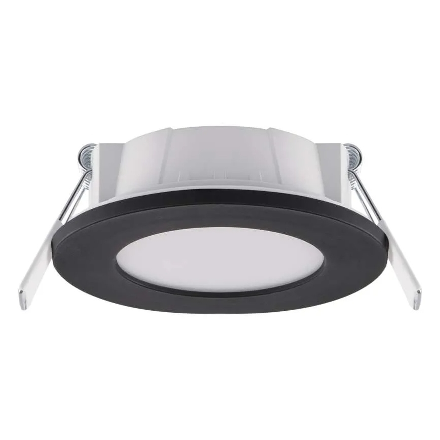 Светодиодный встроенный светильник для ванной комнаты LORI LED/4,5W/230V IP65 2700/4000K диаметр 8,5 см черный